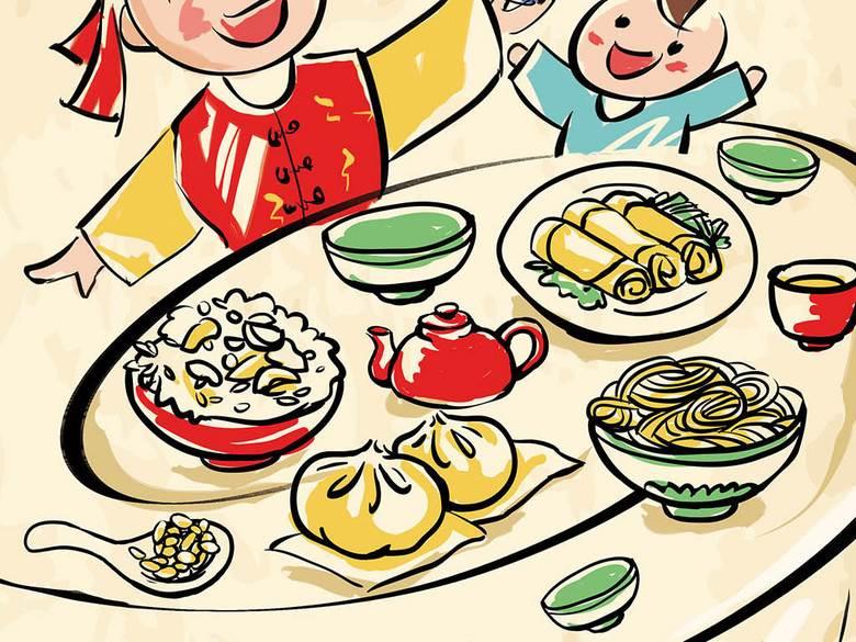 年夜饭怎么画简单又好看 年夜饭怎么画