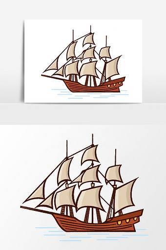 帆船简笔画 帆船简笔画带颜色