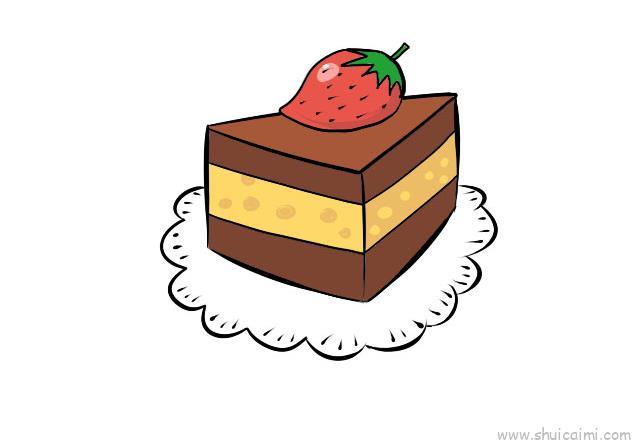 蛋糕儿童画怎么画 蛋糕简笔画图片