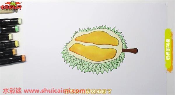 榴莲怎么画 榴莲简笔画画法