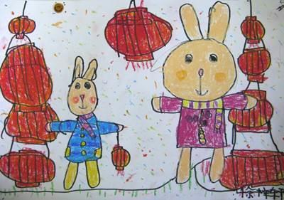 兔子迎新年简笔画怎么画 过年兔子简笔画