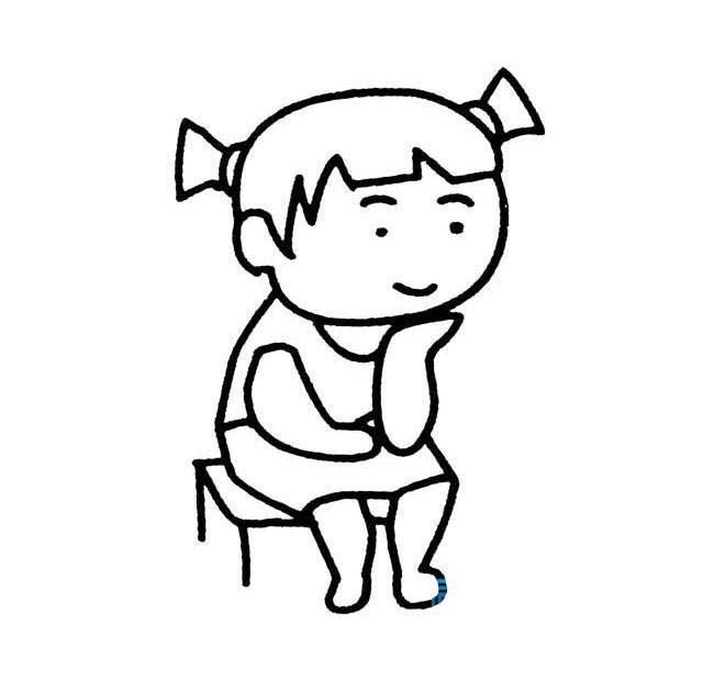 思考简笔画 人物思考简笔画