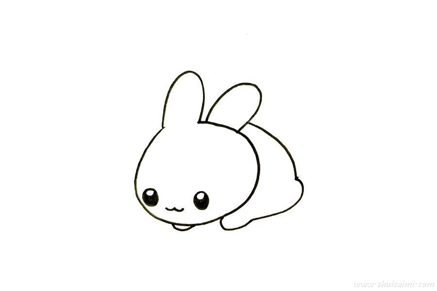 趴着小兔子怎么画 趴着小兔子简笔画画法