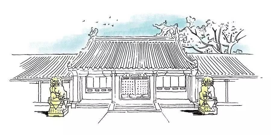 简笔画故宫手绘图片 皇宫简笔画图片大全大图