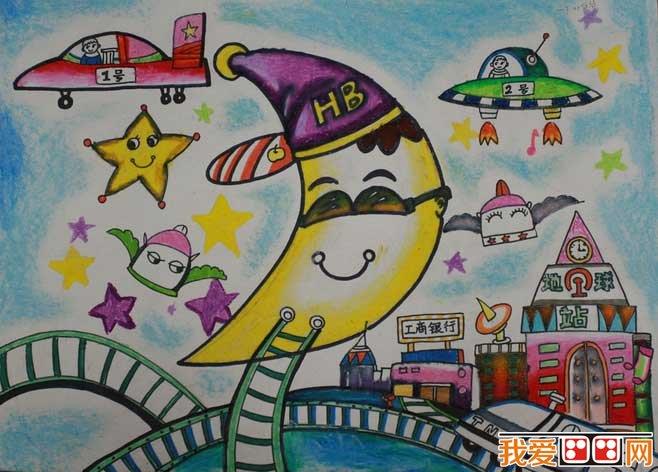 儿童画月亮月亮欣赏简笔画怎么画 儿童画月亮月亮欣赏简笔画顺序