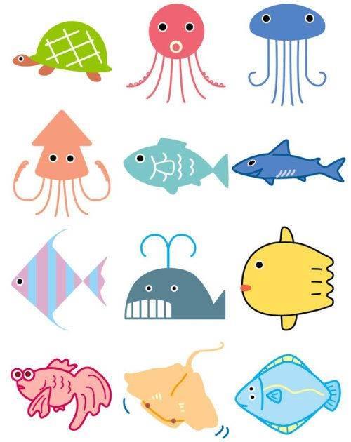 海洋动物简笔画 海洋动物简笔画可爱