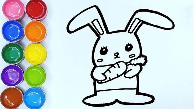 可爱小兔子简笔画 呆萌可爱小兔子简笔画
