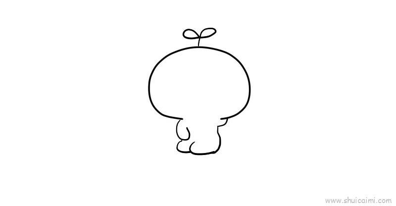 草颜团子儿童画怎么画 草颜团子简笔画图片大全