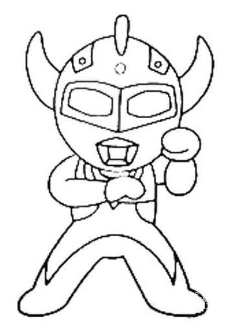 赛罗奥特曼简笔画图片大全 无限赛罗奥特曼简笔画图片大全