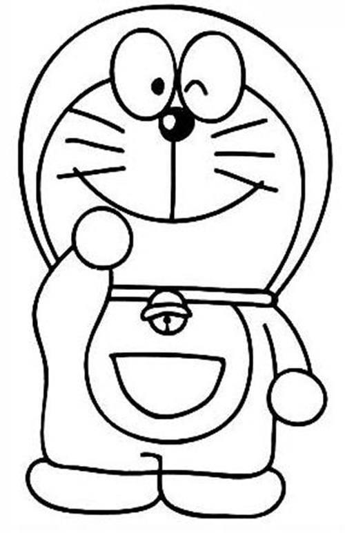 叮当猫简笔画图片大全 叮当猫简笔画图片大全彩色可爱