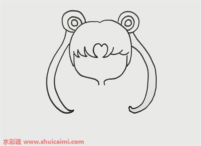 好看的简笔画月亮公主怎么画?