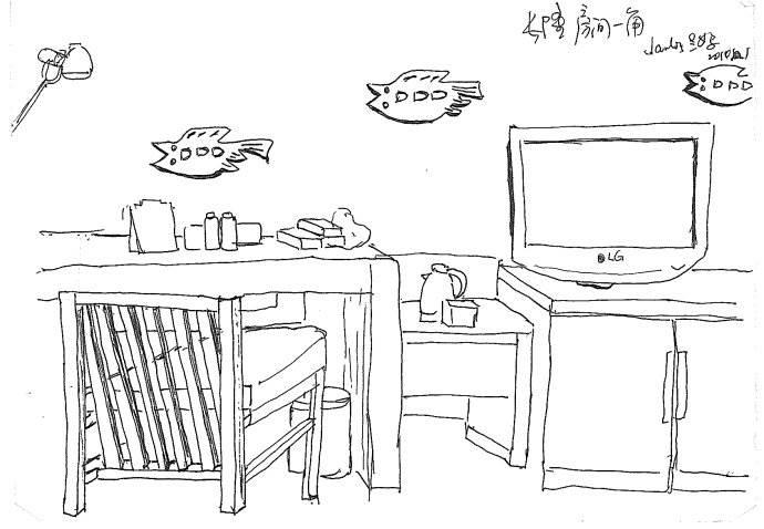 书桌简笔画 书桌简笔画简单又漂亮