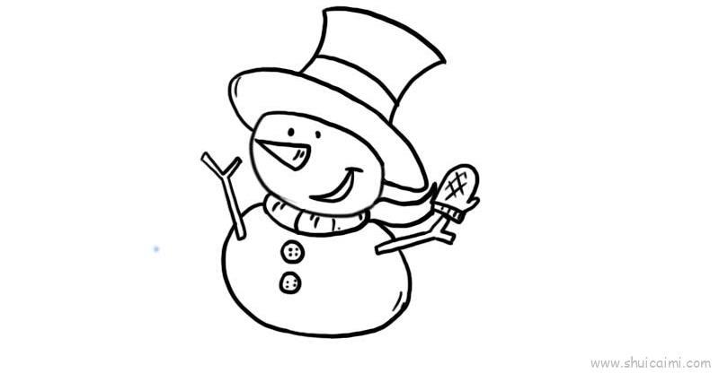 雪人儿童画怎么画 雪人简笔画图片大全