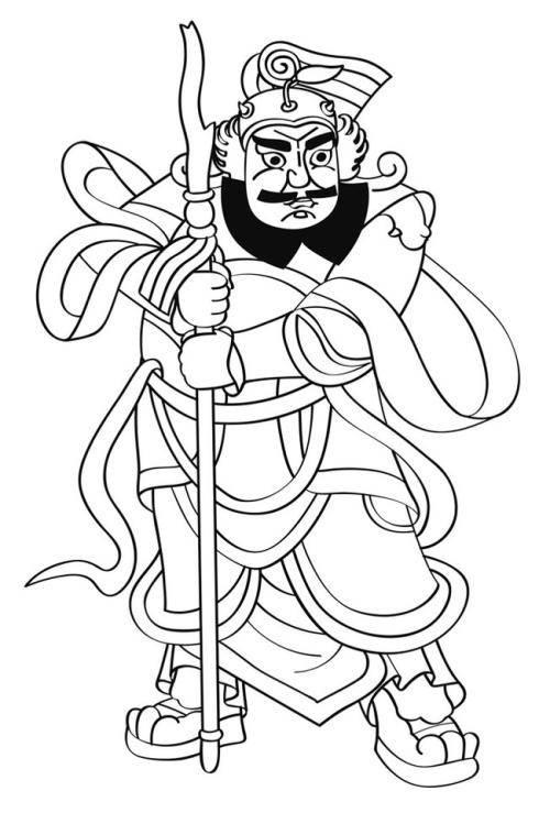 张飞简笔画 张飞简笔画霸气