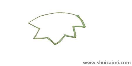 带藤的丝瓜儿童简笔画