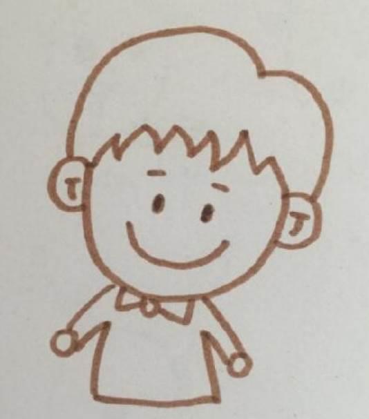 自画像简笔画男生 自画像简笔画男生戴眼镜