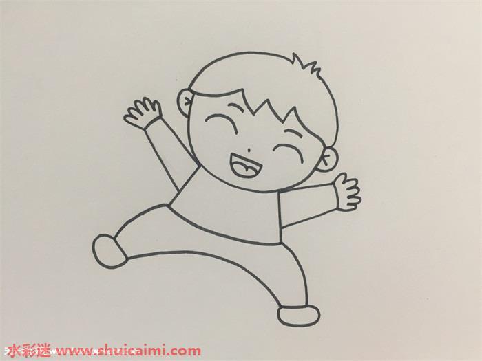 小孩怎么画 小孩简笔画简单彩色