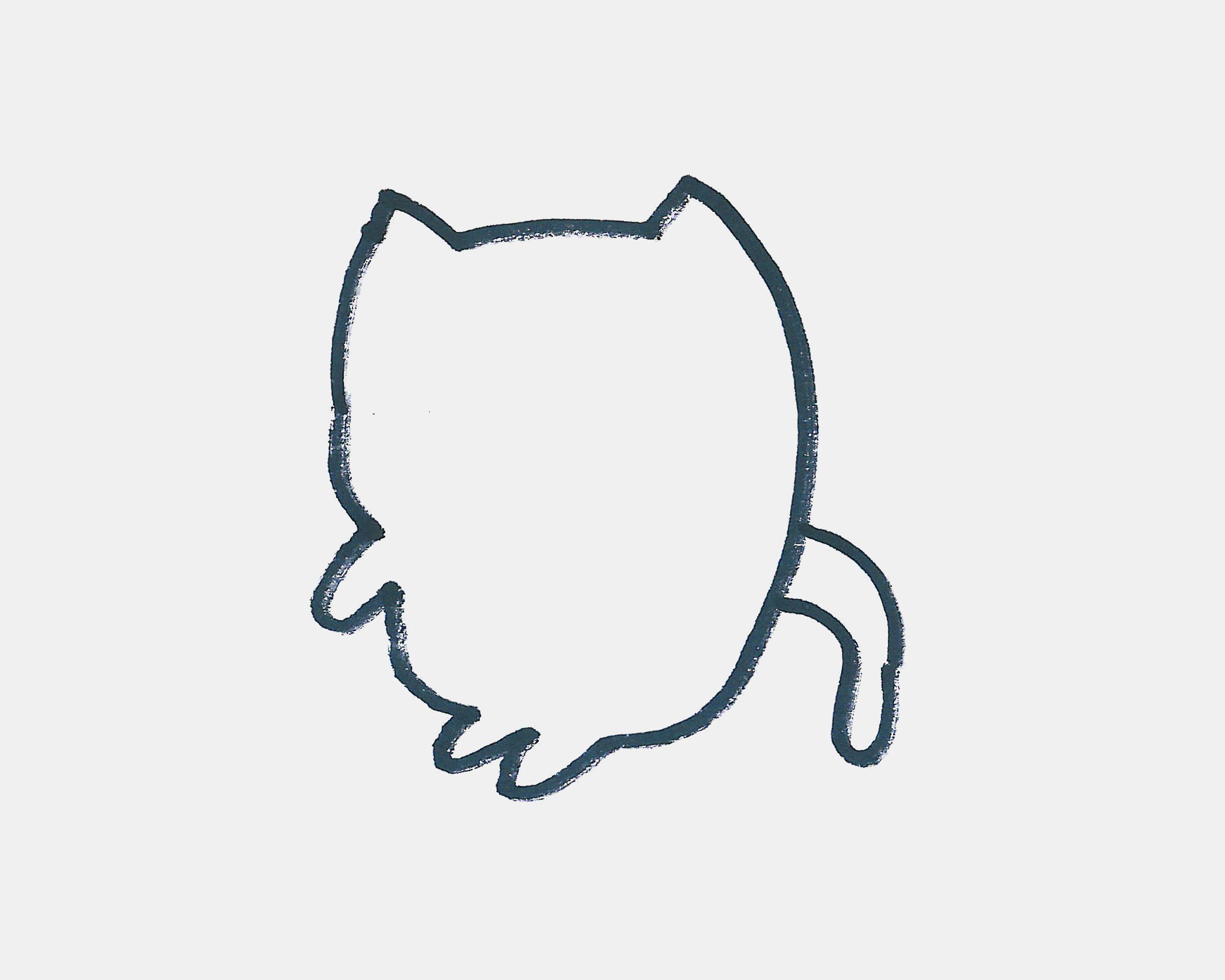 可爱的小猫咪怎么画简笔画图片大全 小猫简笔画可爱小猫简笔画