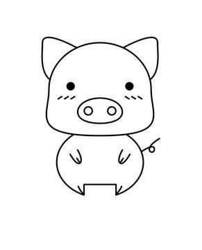 简笔画小猪 简笔画小猪的画法