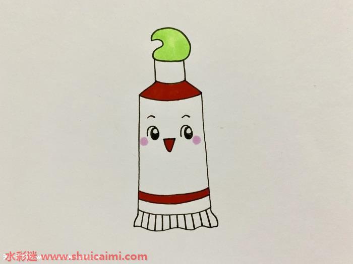牙膏怎么画 牙膏简笔画彩色