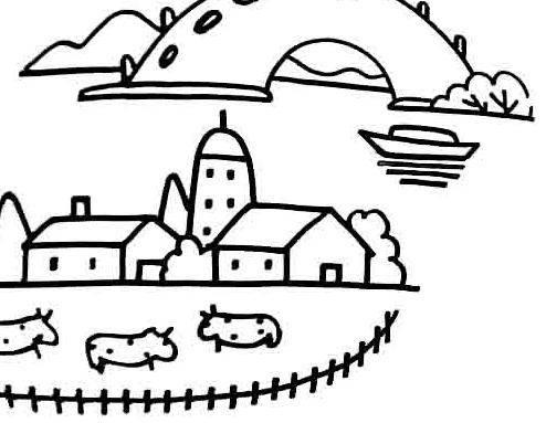 景物简笔画 景物简笔画图片大全