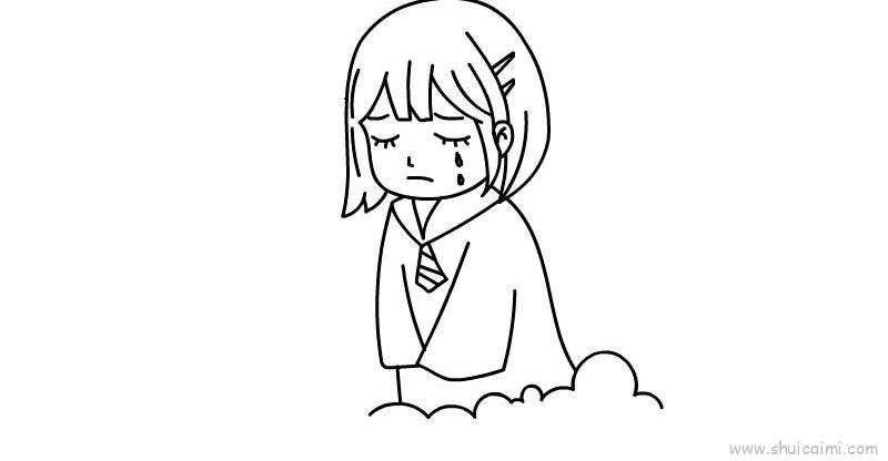 伤感手绘儿童画怎么画 伤感手绘简笔画图片