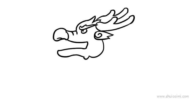 龙头儿童画怎么画 龙头简笔画画法