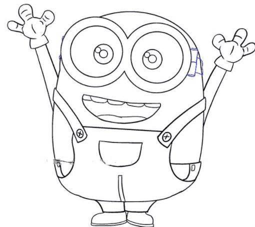 小黄人简笔画 小黄人简笔画图片