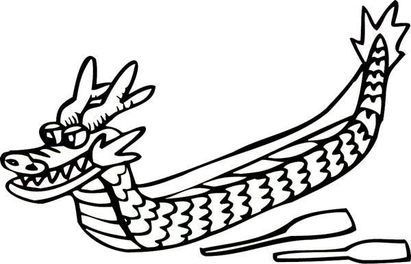 龙舟简笔画图片大全 龙舟简笔画图片大全涂色