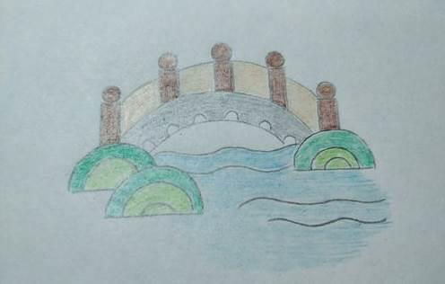 拱桥简笔画 拱桥简笔画图片