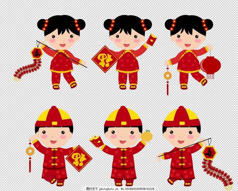 小孩子拜年图片简笔画 小孩子拜年图片简笔画怎么画