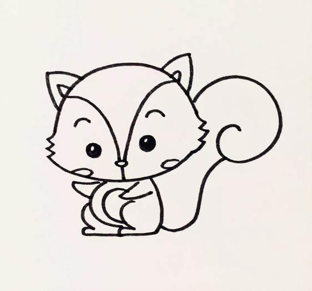 松鼠简笔画图片大全 松鼠简笔画图片大全彩色