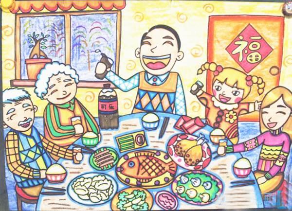 年夜饭的简笔画 年夜饭的简笔画怎么画的