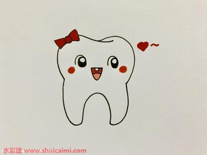 卡通牙齿怎么画 卡通牙齿简笔画画法