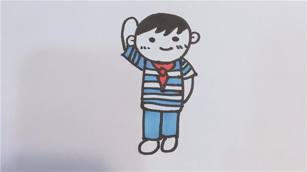 少先队员简笔画怎么画 少先队员简笔画画法