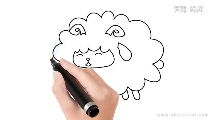 绵羊简笔画怎么画 绵羊简笔画步骤