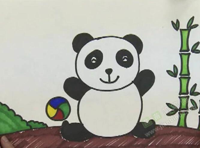 熊猫的简笔画 熊猫的简笔画 可爱 呆萌