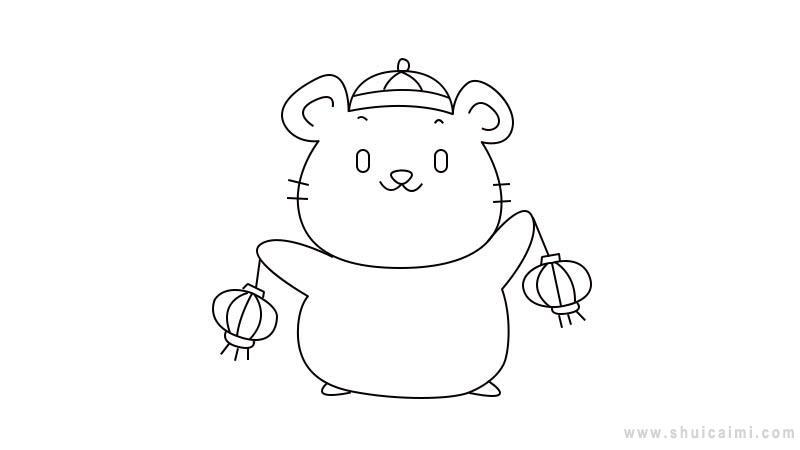 鼠年元旦简笔画怎么画 鼠年元旦简笔画顺序