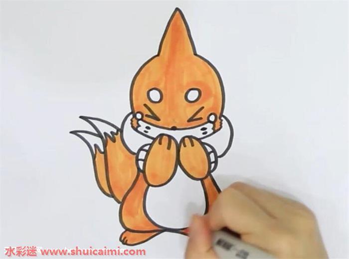 泳气鼬怎么画 泳气鼬简笔画步骤
