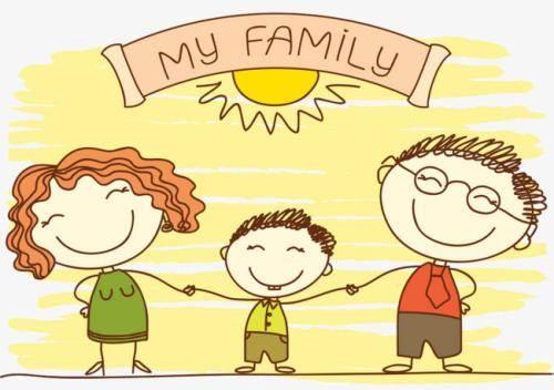 一家三口简笔画 一家三口简笔画图片