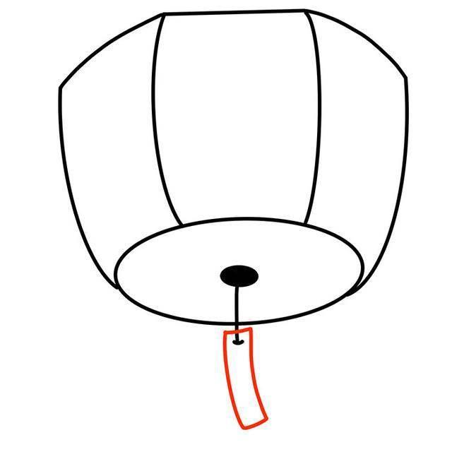孔明灯简笔画 孔明灯简笔画法