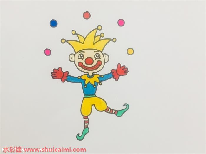 杂技高手怎么画 杂技高手简笔画简单彩色