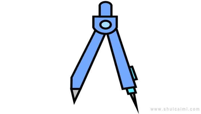 圆规简笔画怎么画 圆规简笔画好看