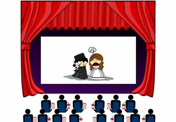 电影院简笔画 电影院简笔画幼儿