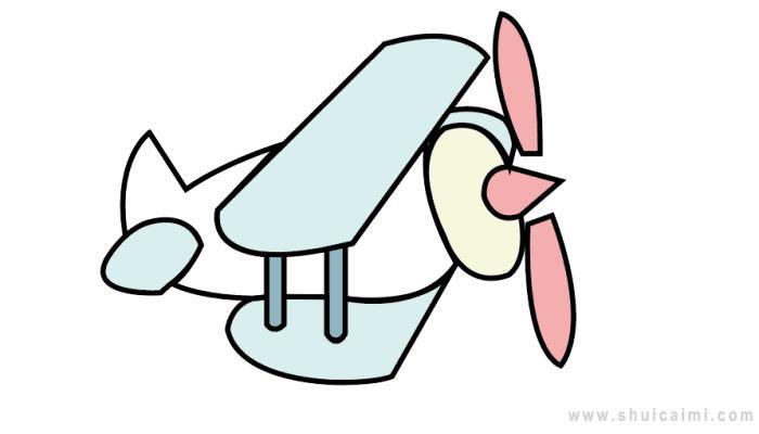 双翼机简笔画怎么画 双翼机简笔画顺序
