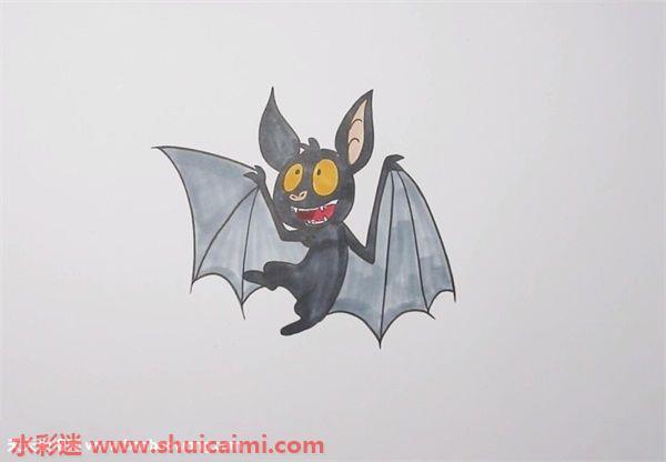 蝙蝠怎么画 蝙蝠简笔画步骤图