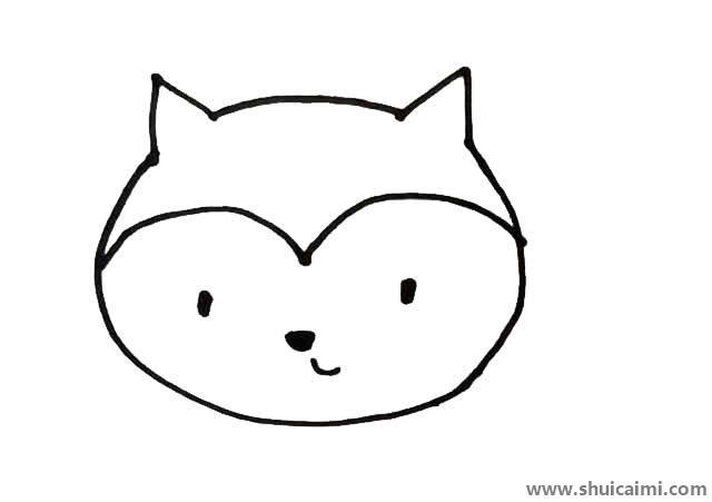 可爱小狐狸儿童简笔画