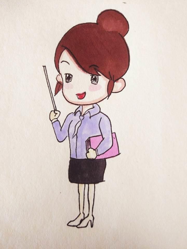 老师简笔画 老师上课简笔画图片