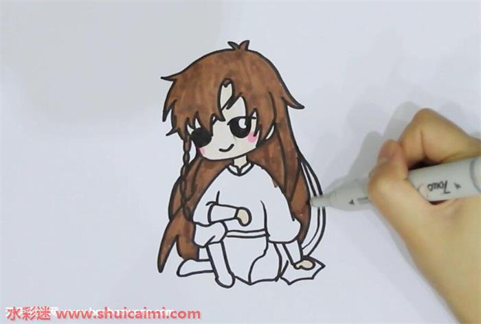 花城q版怎么画 花城q版简笔画彩色