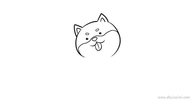 柴犬q版儿童画怎么画 柴犬q版简笔画简单